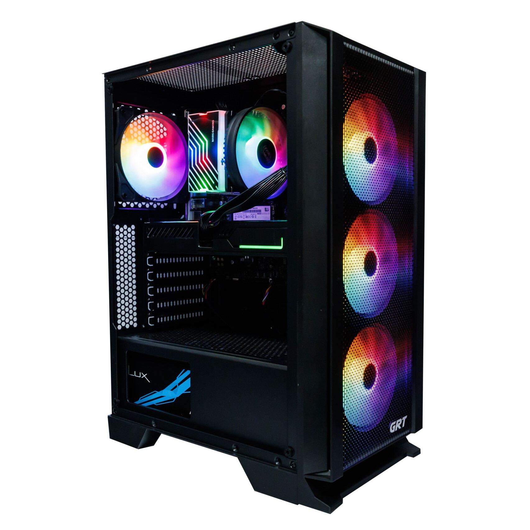 Sistem Desktop PC Gaming GRT RGB FAN cu procesor Intel® Core™ i5