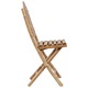 Set scaune de gradina pliabile vidaXL, cu perne, 2 buc., bambus 3063990