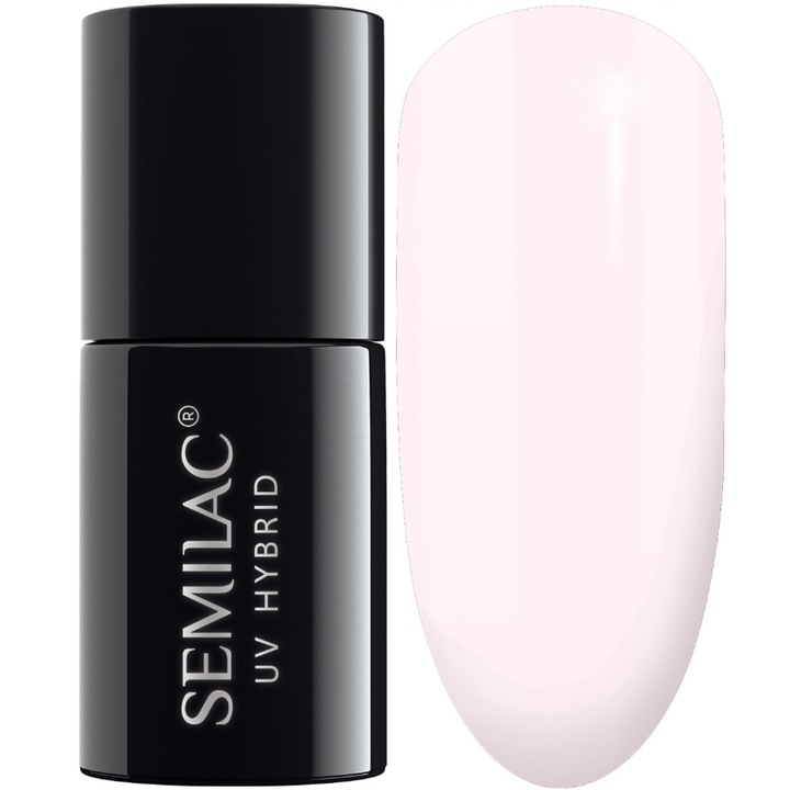 Oja semipermanenta Semilac, 155, Ivory Cream, UV, LED, 7 ml