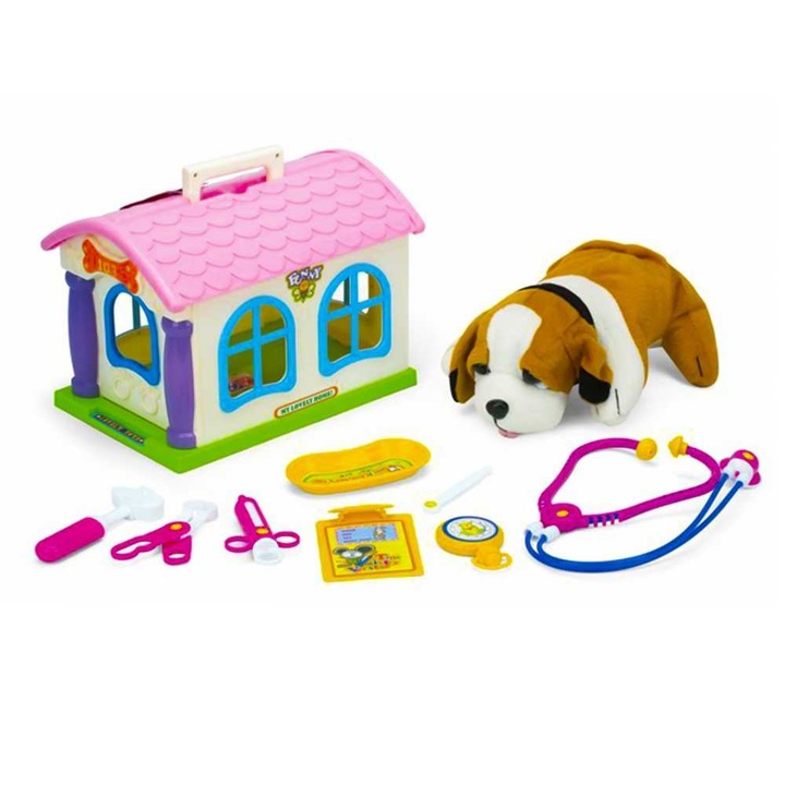 Kiskutya ketreccel és kiegészítőkkel, 7 Toys
