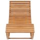 Sezlong balansoar cu perna vidaXL, lemn masiv de tec 3063346