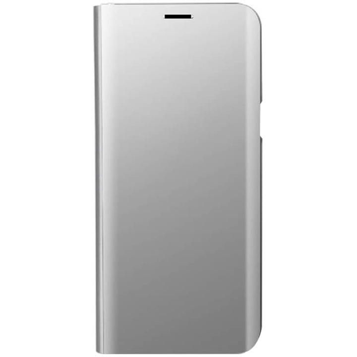 Калъф за книга, съвместим със Samsung Galaxy A32 5G, ClamShell Stand, Mirror Finish, Multi-Function Flip, Fonix Command, Silver