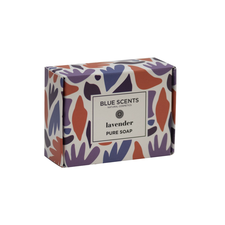 Sapun Blue Scents, cu lavanda si ulei de masline extravirgin, curatare delicata, 135 g