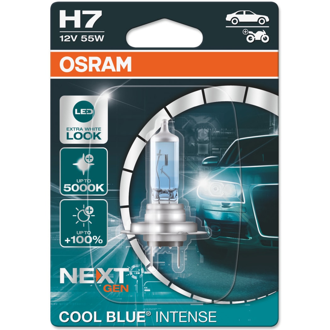 2 Ampoules LED OSRAM H7 Standard Cool White LEDriving® 6000K 12/24V -  Norauto