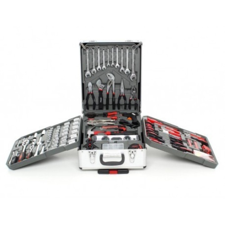 Trusa de scule, 188 elemente, Tubulare, Imbus, Patenti, Chei, KP314
