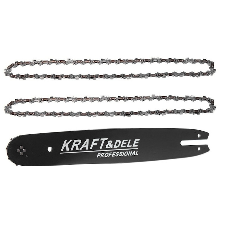 14 / 35 cm-es vezetőpenge készlet + 2 lánc, Kraft & Dele, KD10150
