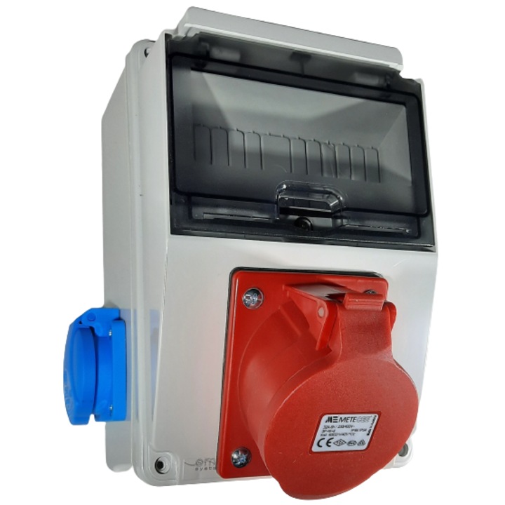 Tablou electric 7 module organizare de santier T1x16 si 2Mx16 IP44