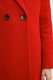 LC WAIKIKI, Palton cu decolteu cache coeur din amestec de lana, Rosu, 44