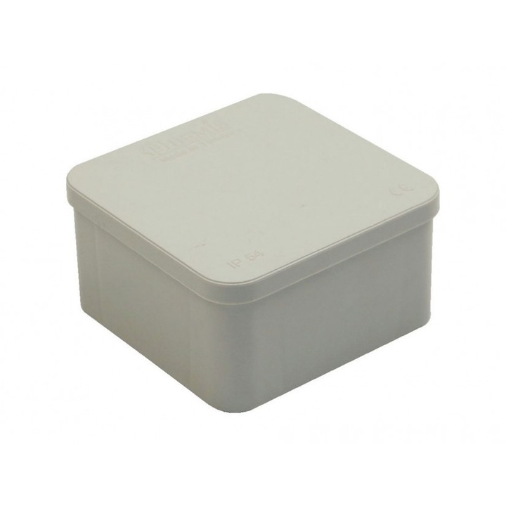 Doza derivatie Bemis BB1-0341-0003, zidarie, capac patrat cu cleme, aparenta, 85x85x50mm, IP44