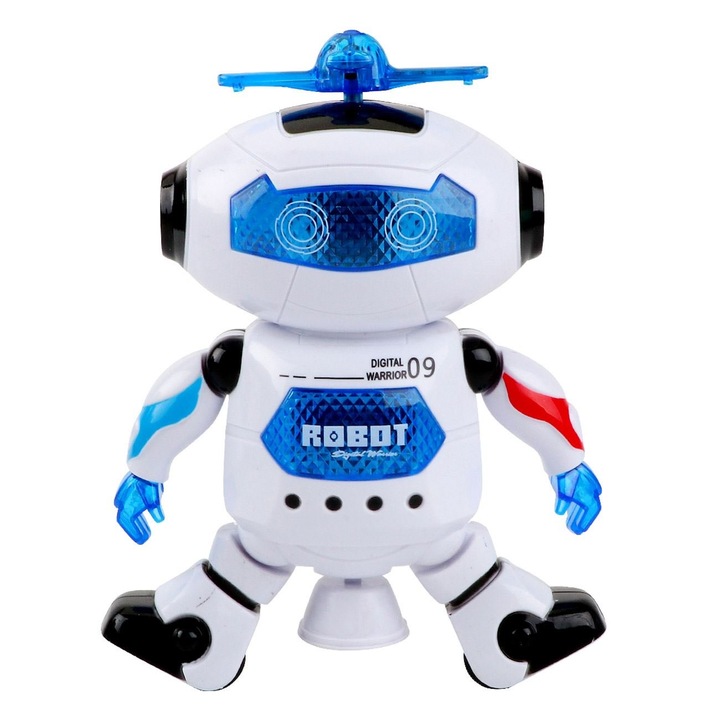 Танцуващ робот Toy Mania Shop, със звук и светлини, многоцветен