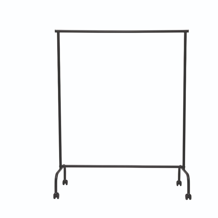 Мобилна метална стойка за дрехи MAUL, Максимална ширина 195 см, Черна