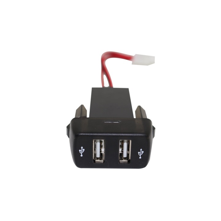 Emzone USB töltő, Két porttal, Beépített, Scania teherautóhoz, 12V-24V