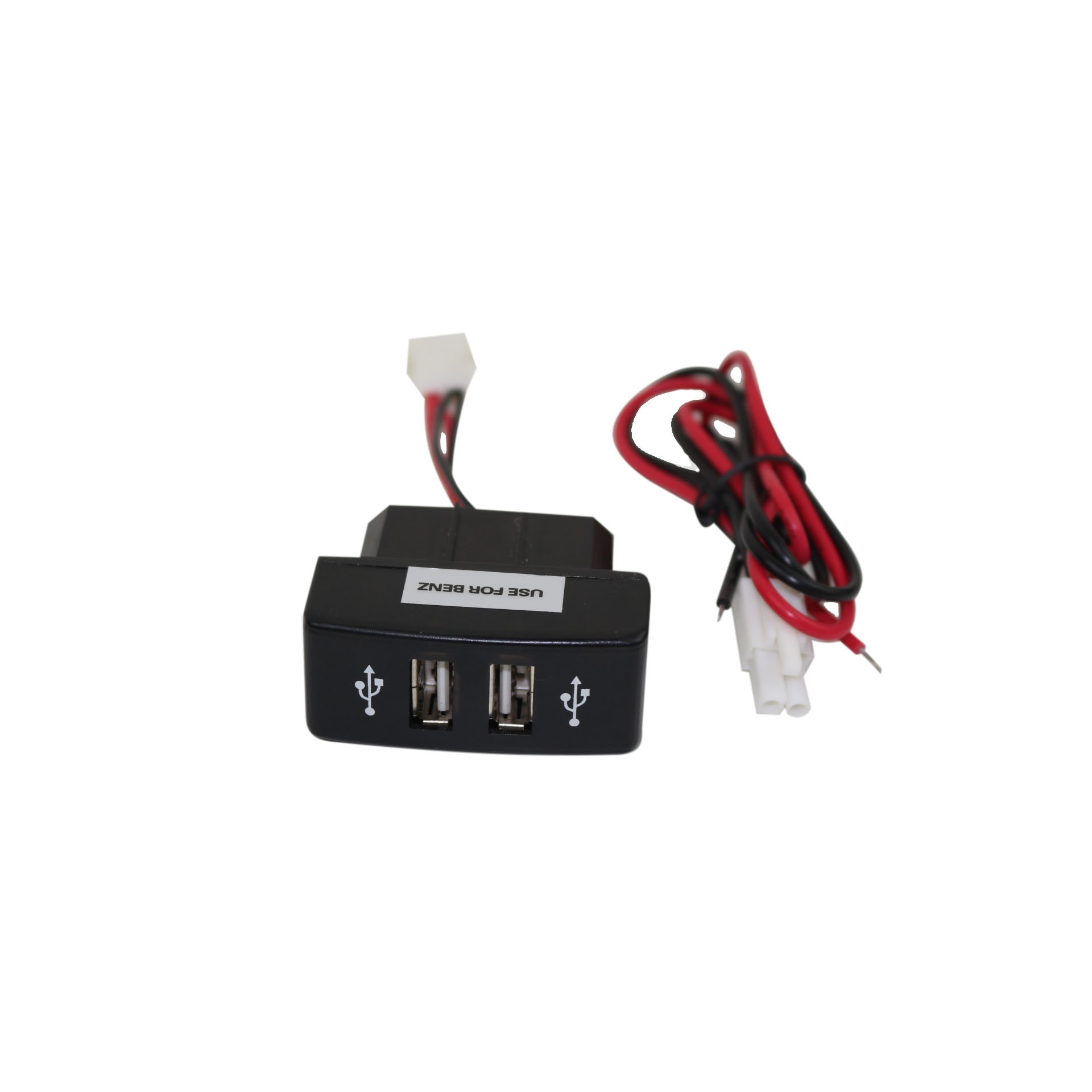 For Truck Mercedes Actros MP3 USB Charger 12V/24V Max 3A Outlet Double/Dual Port 