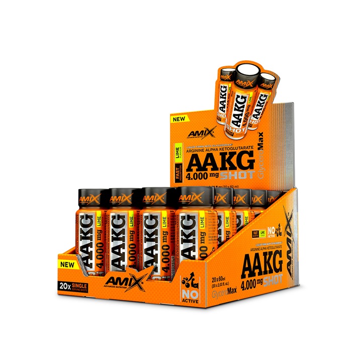 20 fiolás készlet, Amix, Arginine Aakg Shot Box Lamaie, 20x60 ml