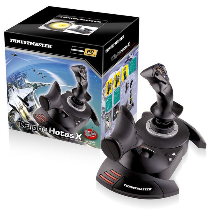 Joystick, Thrustmaster, t.flight hotas x, pentru PC sau PS3, Negru
