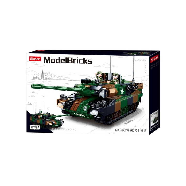 Sluban army építőjáték - európa fő tankja