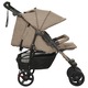 Carucior dublu, gri taupe, otel 10243