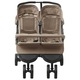 Carucior dublu, gri taupe, otel 10243