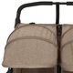 Carucior dublu, gri taupe, otel 10243