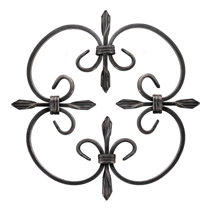 Element Ornamental Fier Forjat pentru Porti, Garduri, Balustrade. Diametru 250 mm