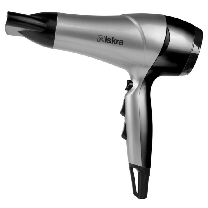 Uscator de par, Iskra, 2200W, Gri/Negru