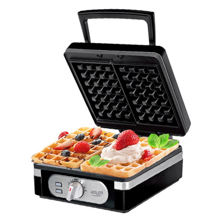 Aparat pentru gaufre (waffle) Adler AD 3056, 2000 W