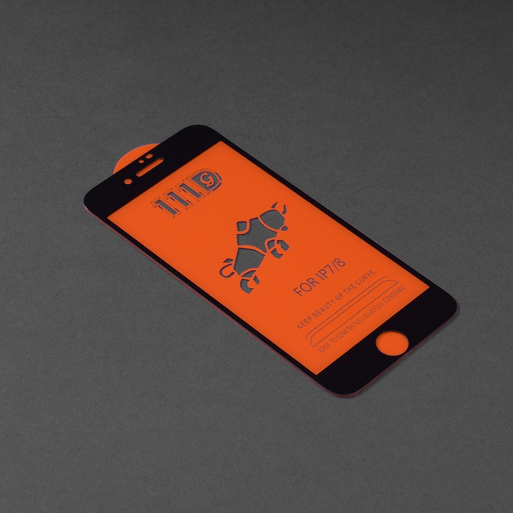 Стъклен Протектор за iPhone 7 / 8 / SE 2, SE 2020 / SE 3, SE 2022 - Smartphosis Full Cover / Full Glue - Черен