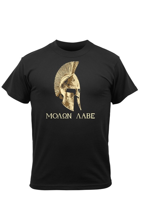 Férfi póló, ROTHCO, Spartan Helmet, fekete