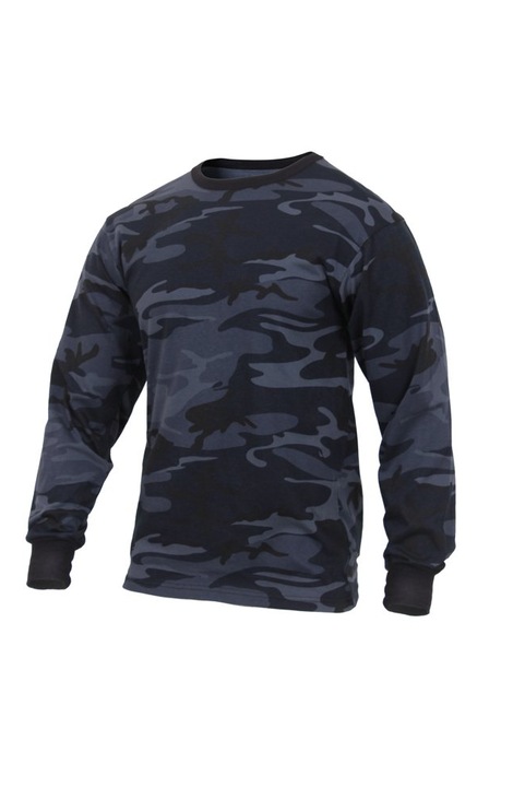 Férfi póló, ROTHCO, hosszú ujjú póló, kék Camo