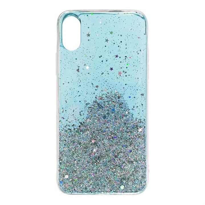 Калъф за телефон Wozinsky Star Glitter Shining за Samsung Galaxy A30, син