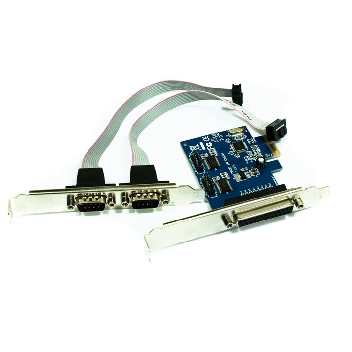 Approx 2xSoros 1xPárhuzamos port bővítő kártya PCI-E (APPPCIE1P2S) (APPPCIE1P2S)