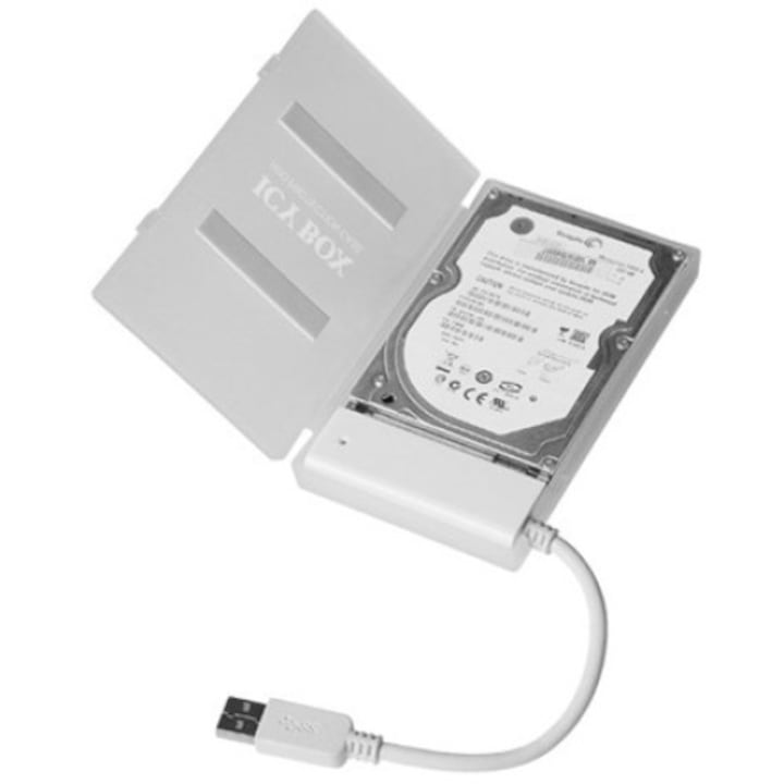 Raidsonic IB-AC603-U3 2,5" SATA USB3.0 HDD (9,5mm) Fehér, Mobilrack