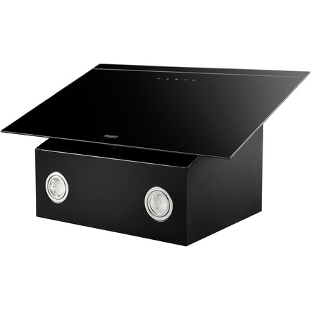 Hota incorporabila decorativa Whirlpool AKR62FLTK, Putere de absorbtie 495 mc/h, Clasa A, Temporizator, 60 cm, Sticla neagra
