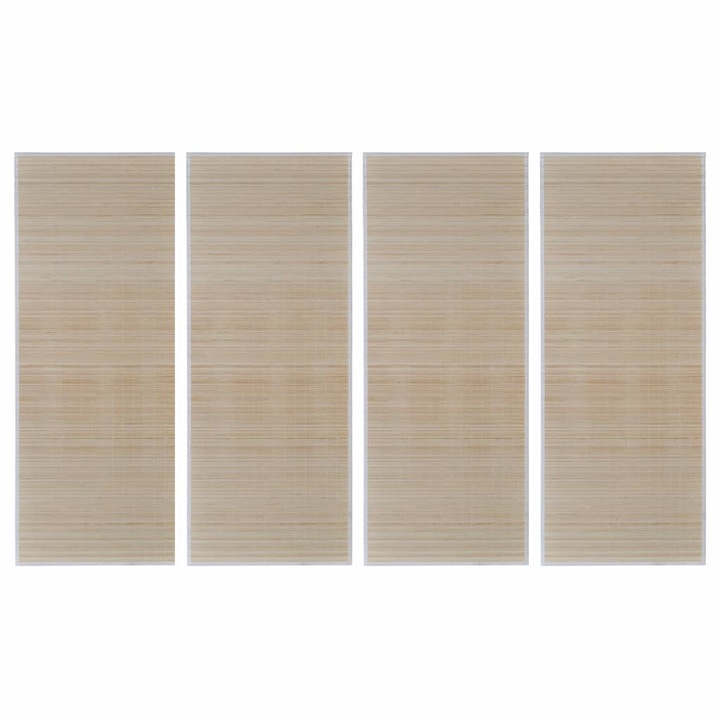 Килим vidaXL, Бамбук, 120 x 180 cm, Бежов