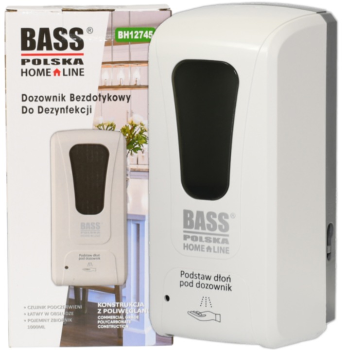 Érintésmentes fertőtlenítőszer permet adagoló, 1000 ml