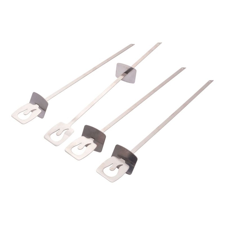 Комплект от 4 метални шишчета за готвене на кебапчета и шишчета за барбекю Char-Broil 140019