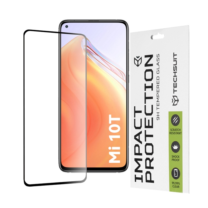 Стъклен Протектор за Xiaomi Mi 10T 5G / Mi 10T Pro 5G - Smartphosis Full Cover / Full Glue - Черен