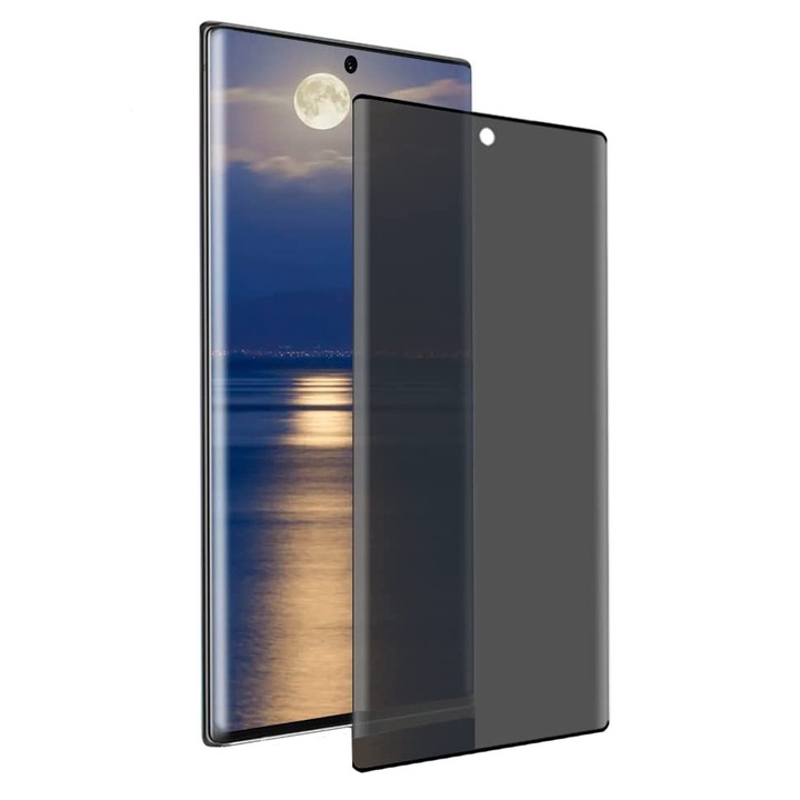 Üvegfólia Samsung Galaxy Note 20 ULTRA készülékhez, adatvédelem, 3D, teljes ragasztó, a teljes képernyőt lefedi (tokbarát)