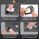 Фолио за камера за iPhone 13, защита на обектива, гръб Night Circle - Tempered Glass 6D - iShield®
