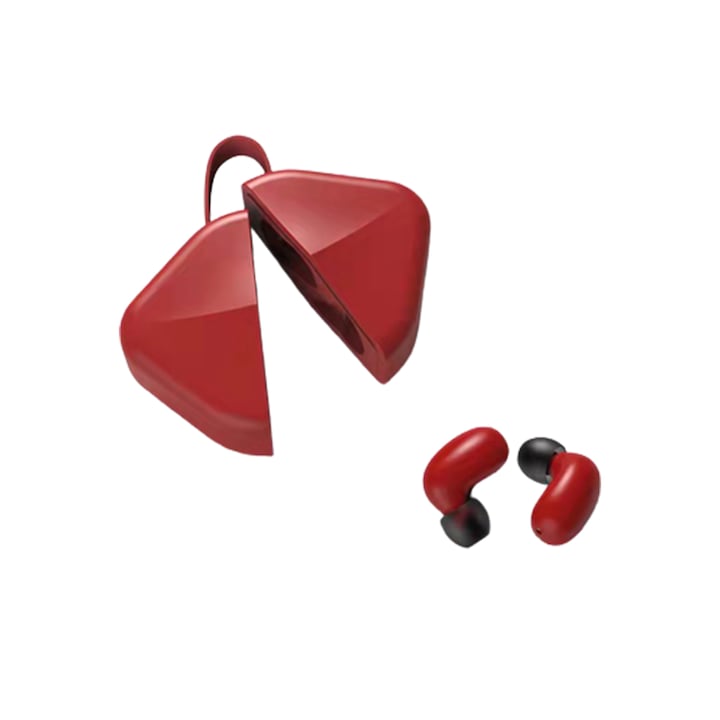 OEM B6 Vezeték nélküli fülhallgató, Bluetooth, piros