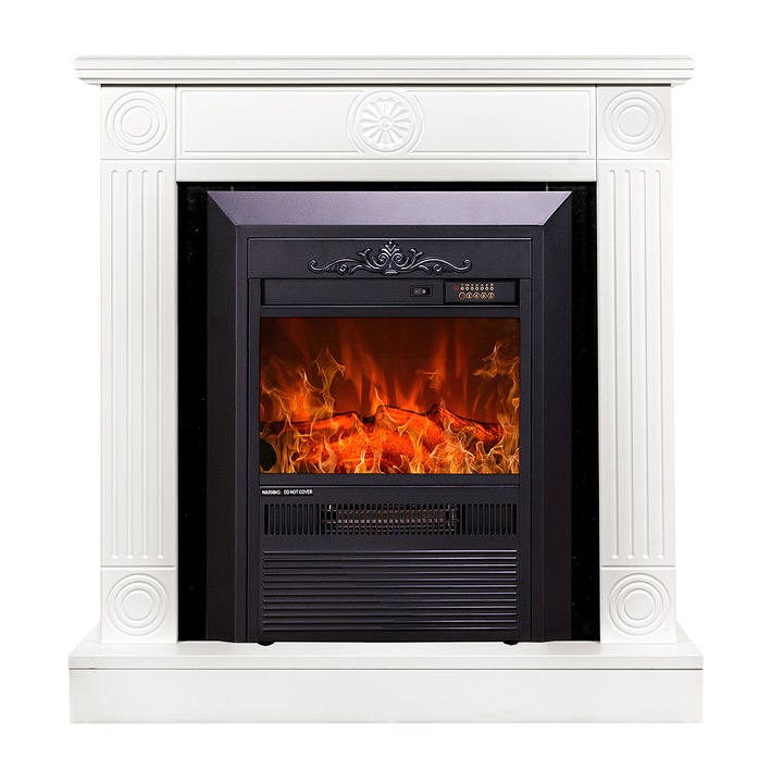 Art Flame Elektromos kandalló Donald & Cristina, fűtés, távirányító, 2000W, 865*820*250 mm
