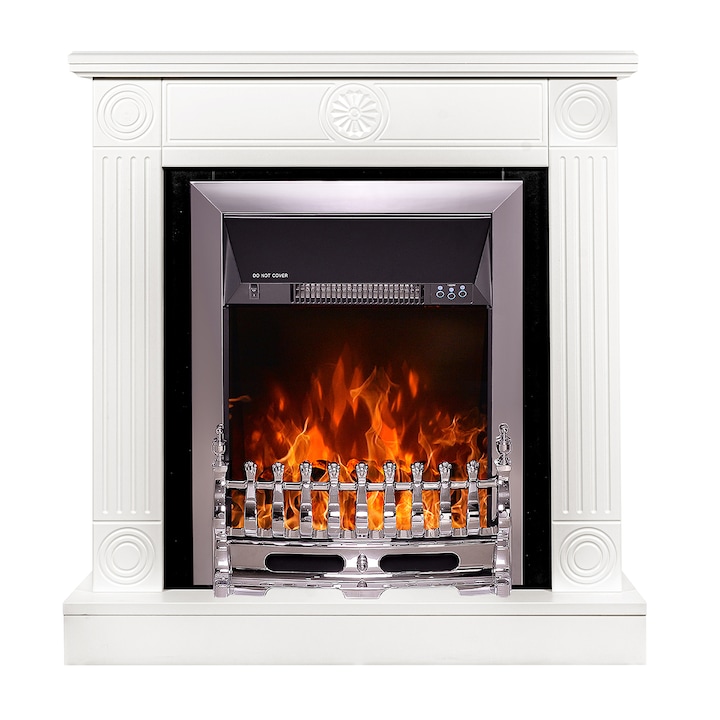 Art Flame Elektromos kandalló Donald & Galileo Silver, 2000 W, (M*S*M) 865*820*250 mm