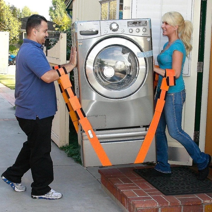 Curele, Ham pentru 2 Persoane pentru Ridicare si Transport Greutati, Mobila si Electrocasnice, Rezistenta Premium 900Kg, ORIGINAL DEALS