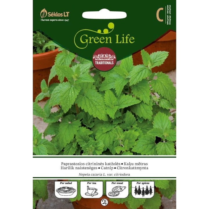 Seminte, Menta Pisicii Catusnica Catnip, Green Life, plic, 1 gram
