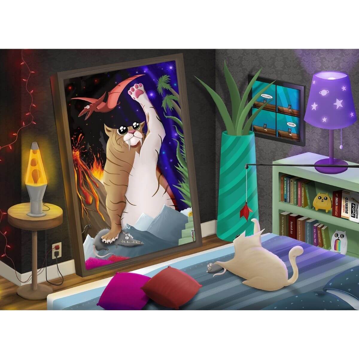 Пъзел Exploding Kittens Котка в огледалото – 1000 части - eMAG.bg