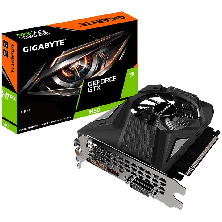 Видео карта Gigabyte GeForce® GTX 1650 D6, 4GB GDDR6, 128-bit