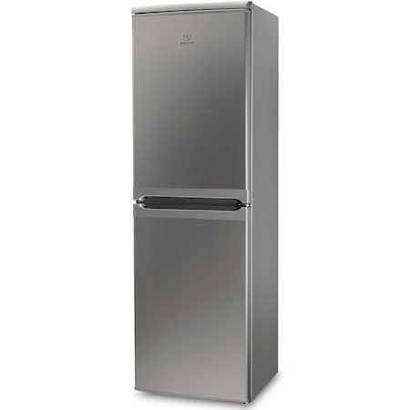 Combina frigorifica Indesit CAA55S1, 235 l, Low Frost, Clasa F, H 174 cm, Argintiu