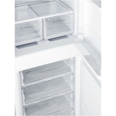 Combina frigorifica Indesit CAA55S1, 235 l, Low Frost, Clasa F, H 174 cm, Argintiu