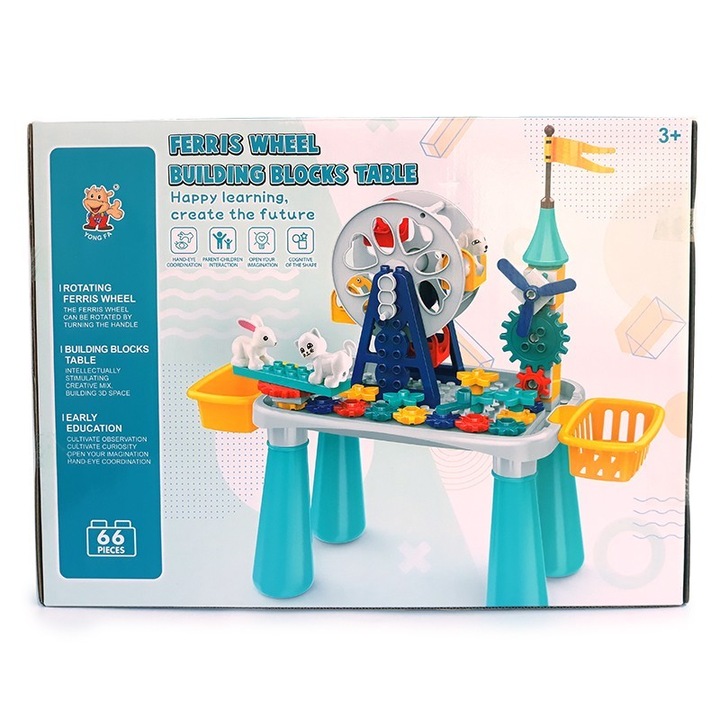 Set de construit pentru copii,66 piese