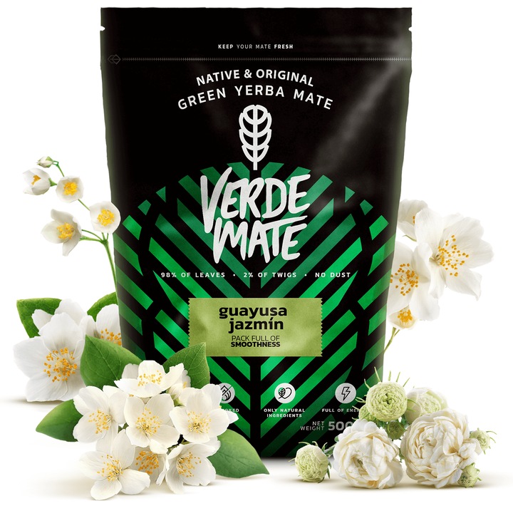 Yerba Mate Verde Mate Green Guayusa Jazmín 0,5kg